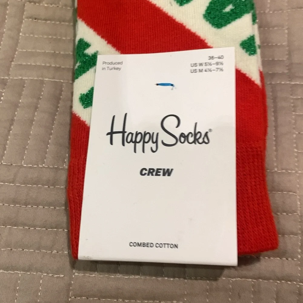 NWT Happy Socks Fa La La La La Socks - Size 4-7